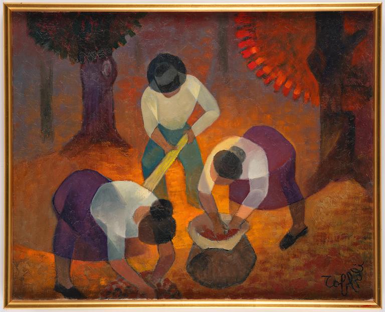 Louis Toffoli, "Chestnut Gatherer in Corsica".