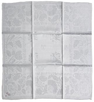 421. NAPKINS, 24 pieces. Linen damask. Sweden first half of the 19th century. About 86,5 x 79 cm each.