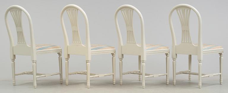 MATSALSGRUPP, 5 delar, gustaviansk stil, 1900-talets mitt.