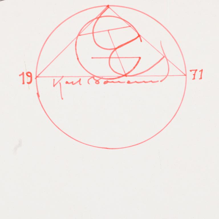VICTOR PASMORE, etsning blandteknik, sign, dat o numr VP 70, 12/60.