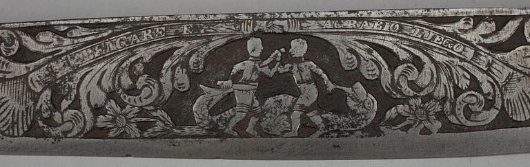 KNIV, Spanien, järn, 1600-1700 -tal.