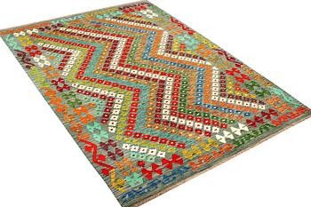 A Kilim rug, Afghanistan, c. 249 x 177 cm.
