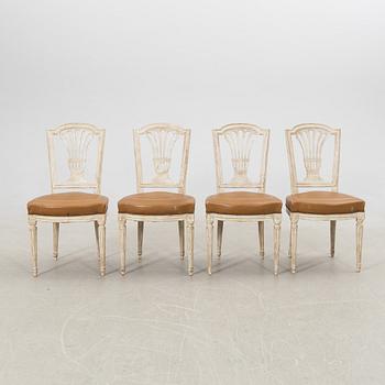 Stolar 4 st Louis XVI-stil 1900-talets andra hälft.