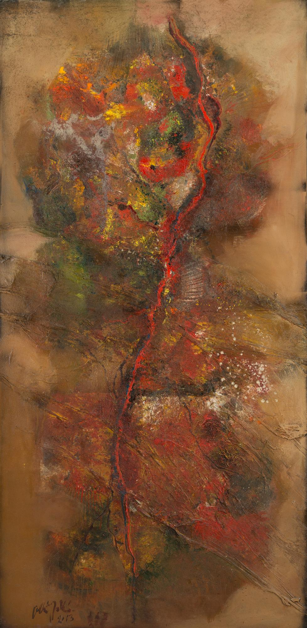 Olli Joki, oil on canvas, signed and dated 2013.