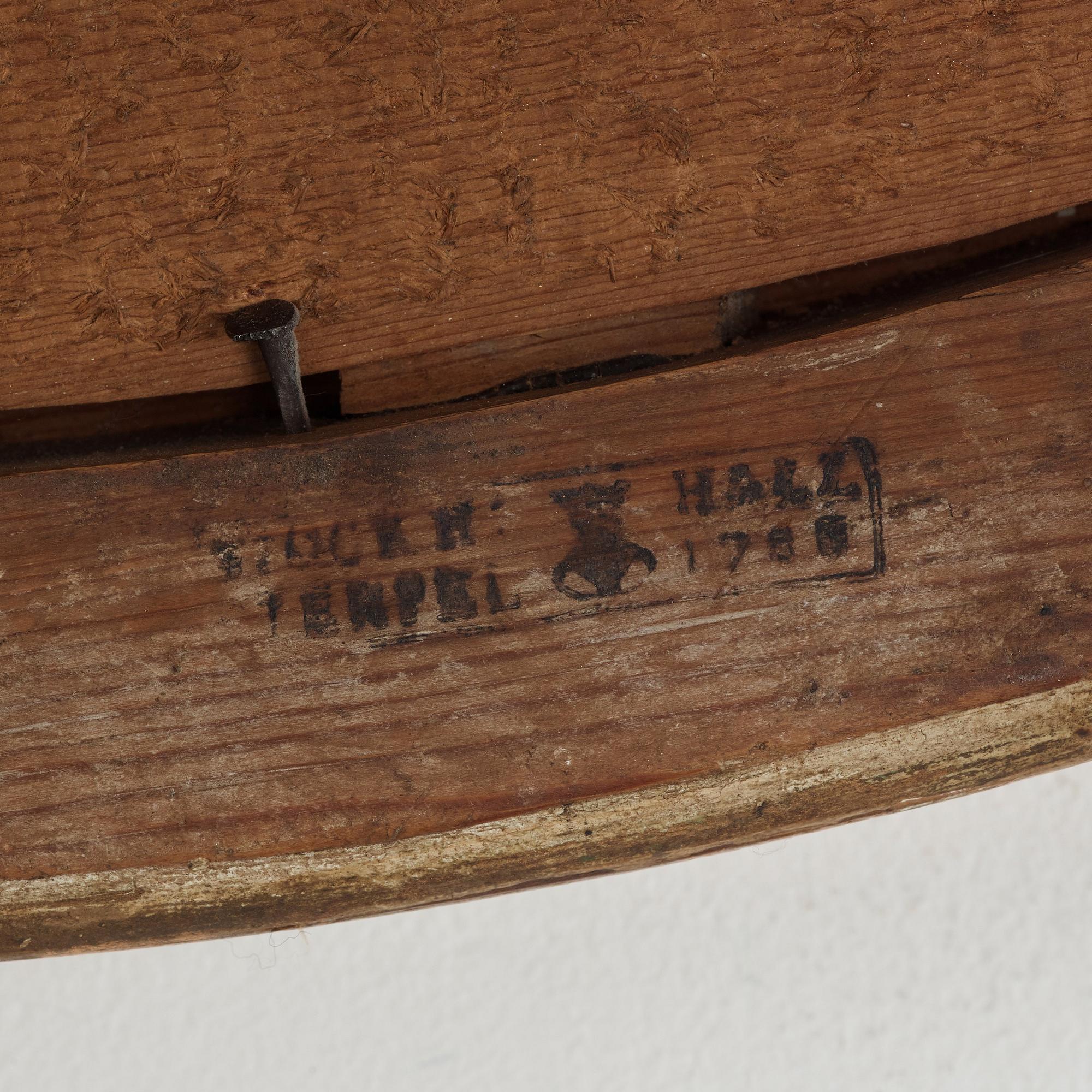 SPEGELLAMPETTER, för två ljus, ett par, av Johan Åkerblad (mästare i Stockholm 1758-1799), gustavianska.