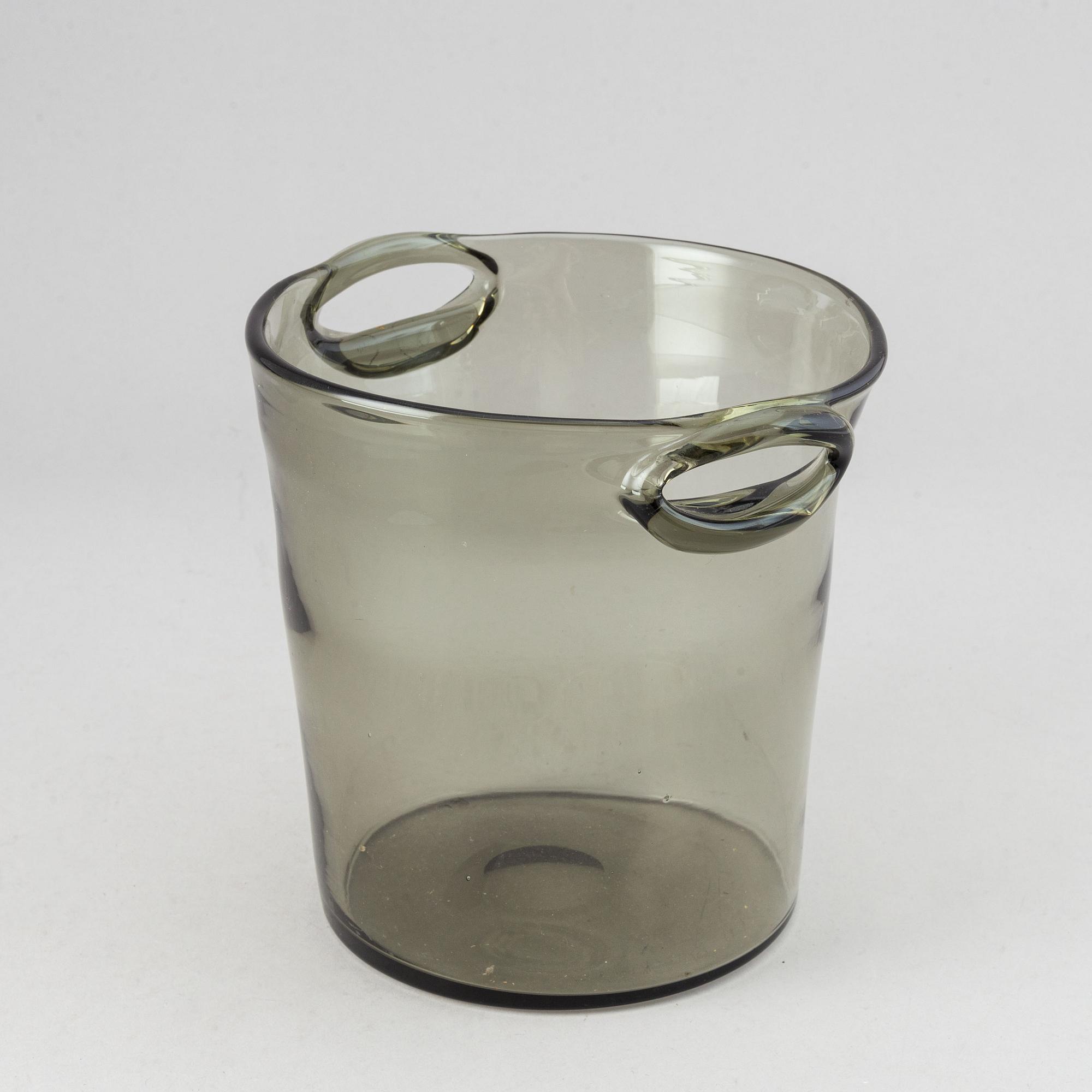 Nils Landberg, a glass champagne/wine cooler, Orrefors, 1950s.