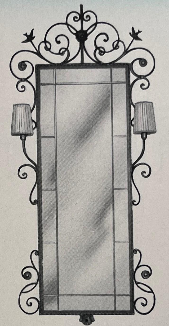 Bjerkås, an imposing mirror model 1016, Gothenburg, 1940s.