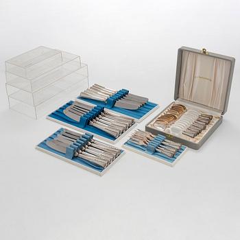 Tillander, bestickuppsättning, 118 delar, silver, "Käpy" (Kotte), Helsinki 1970-tal. Design: Vilho Ellenberg, 1920-tal.