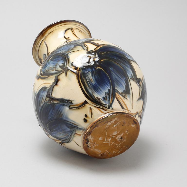 A ceramic vase by Herman Kähler, unclearly signed and marked "Danmark", 20th century.