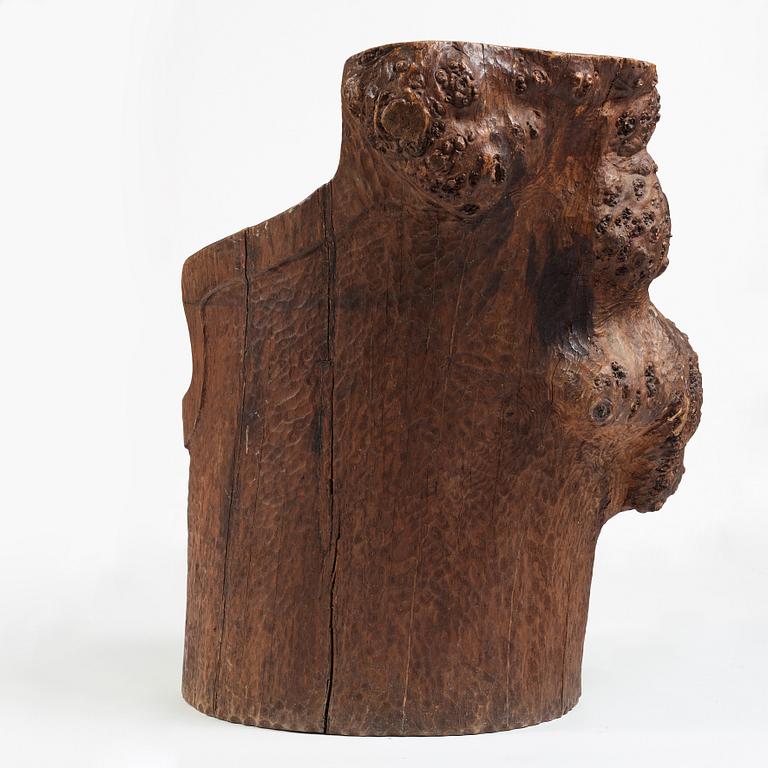 A Swedish folk art pine chair, early 20th Century.