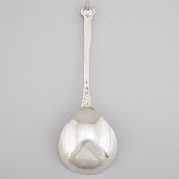 Nils Grubb, sked med kerubknopp, silver, Hudiksvall 1783.