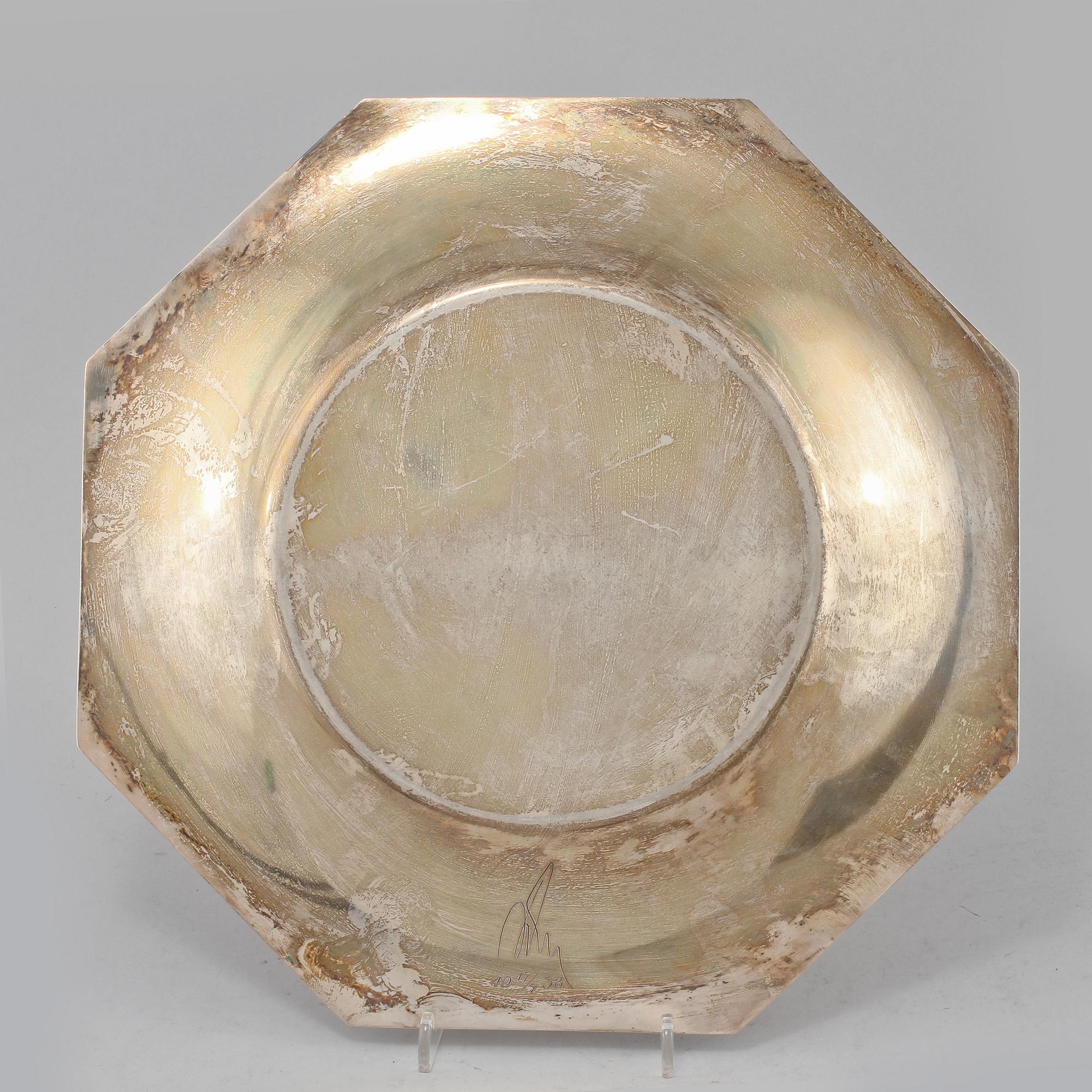 FAT, silver, GAB, Stockholm, 1938, vikt 680 g.