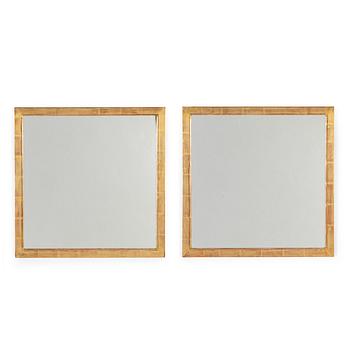 A pair of Swedish Modern mirrors, mid 20th Century.