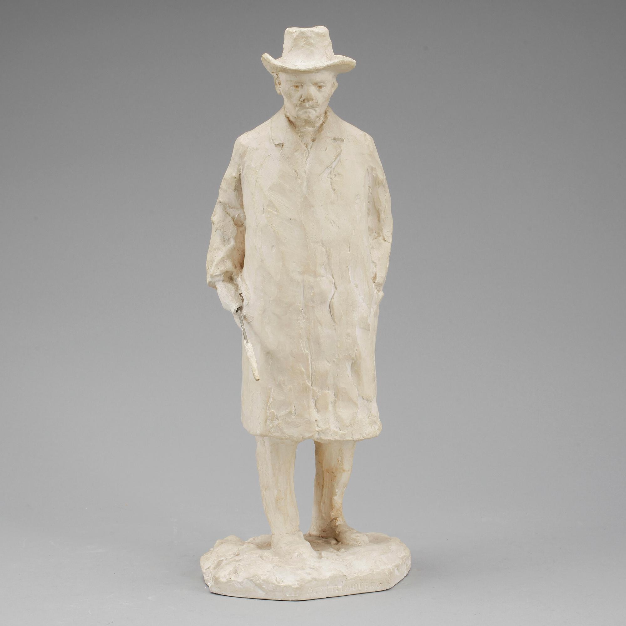 CARL ELDH, efter, skulptur, gips, signerad.