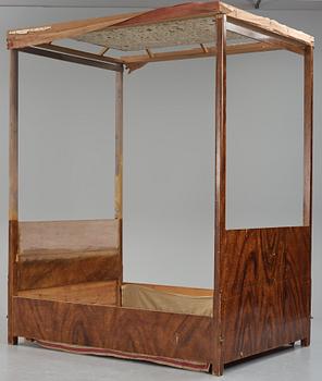 Four-poster bed, called "Axel Oxenstiernas bed", probably 18th century.