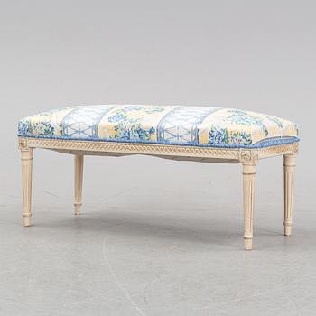 A Gustavian style tabouret, end of the 20th century.