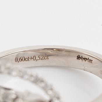 Brilliant cut diamond ring.