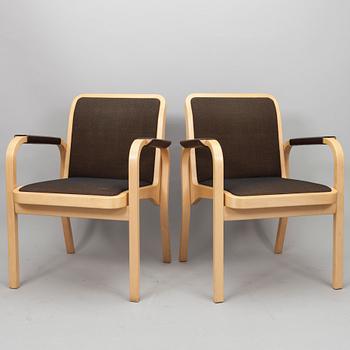 KARMSTOLAR, 6 st, E45, Alvar Aalto, Artek 1900-talets slut.