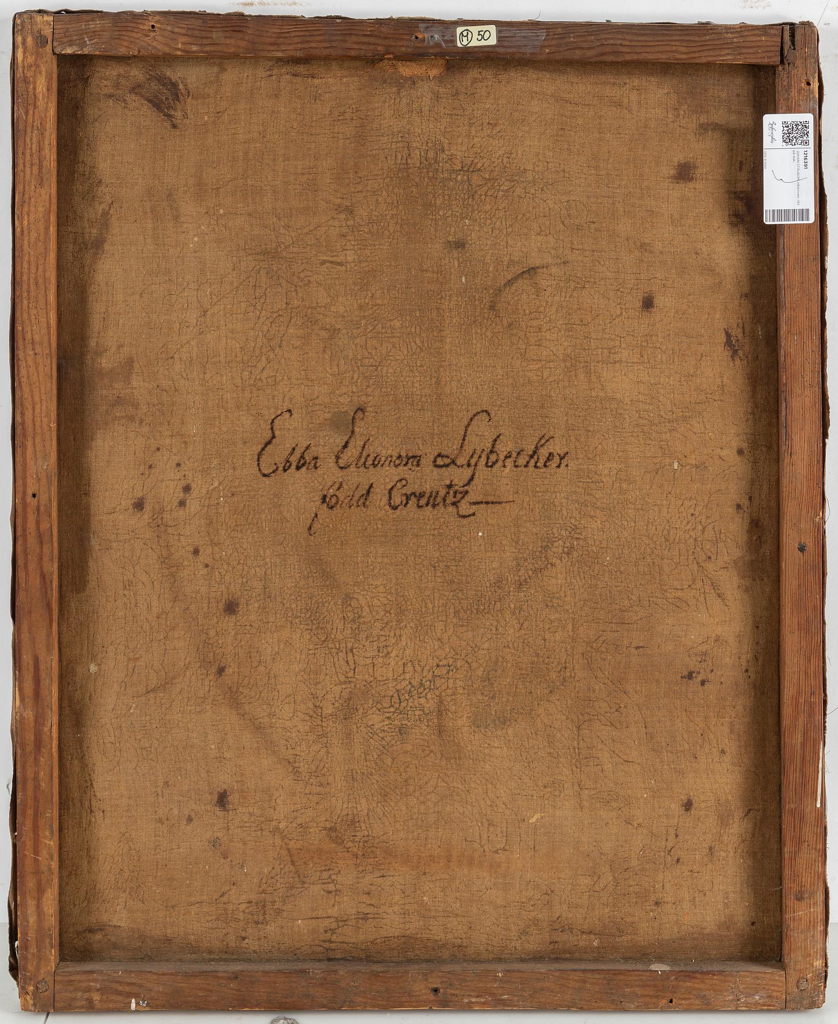 JOHAN STÅLBOM, attributed to, oil on canvas.