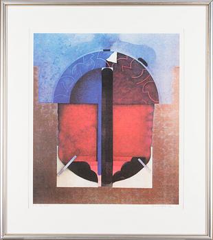 JUHA SOISALO, serigrafia, signeerattu ja päivätty -92, numeroitu IX/XLVIII.