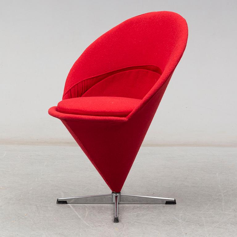 VERNER PANTON, stol, "Cone Chair", Danmark.