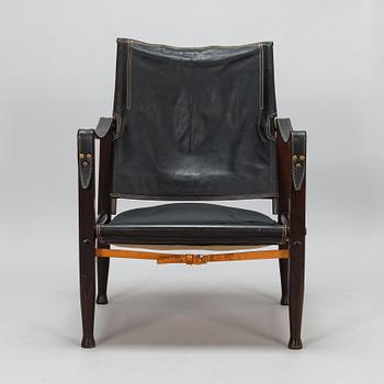 Kaare Klint, nojatuoli, "Safari Chair", Rud. Rasmussen, Tanska. Malli muotoiltu 1933.