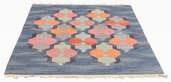 Judith Johansson, matta,  "Lyktor", rölakan, ca 204 x 140 cm, signed JJ.