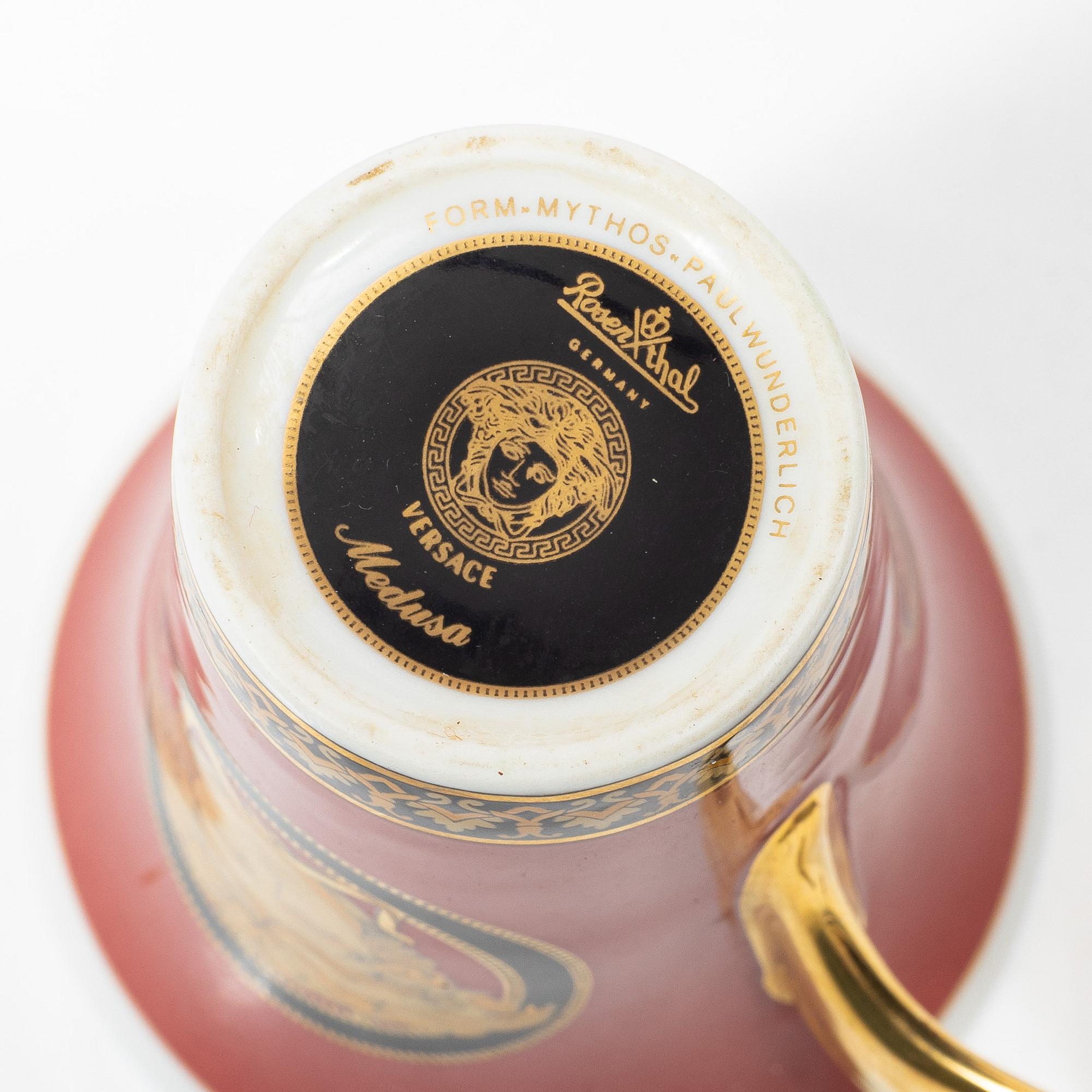 Mat-och kaffeservis, porslin, 36 delar, "Medusa", Rosenthal för Versace,