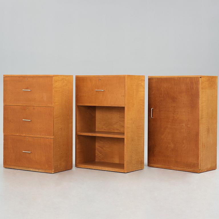 Margareta Köhler, a set of three cabinets for Futurum, Stockholm 1938.