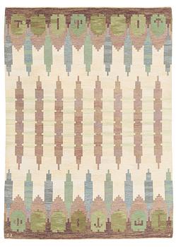 157. Judith Johansson, a carpet, "Hallandsåsen", flat weave, ca 303,5 x 216,5 cm, signed JJ J.