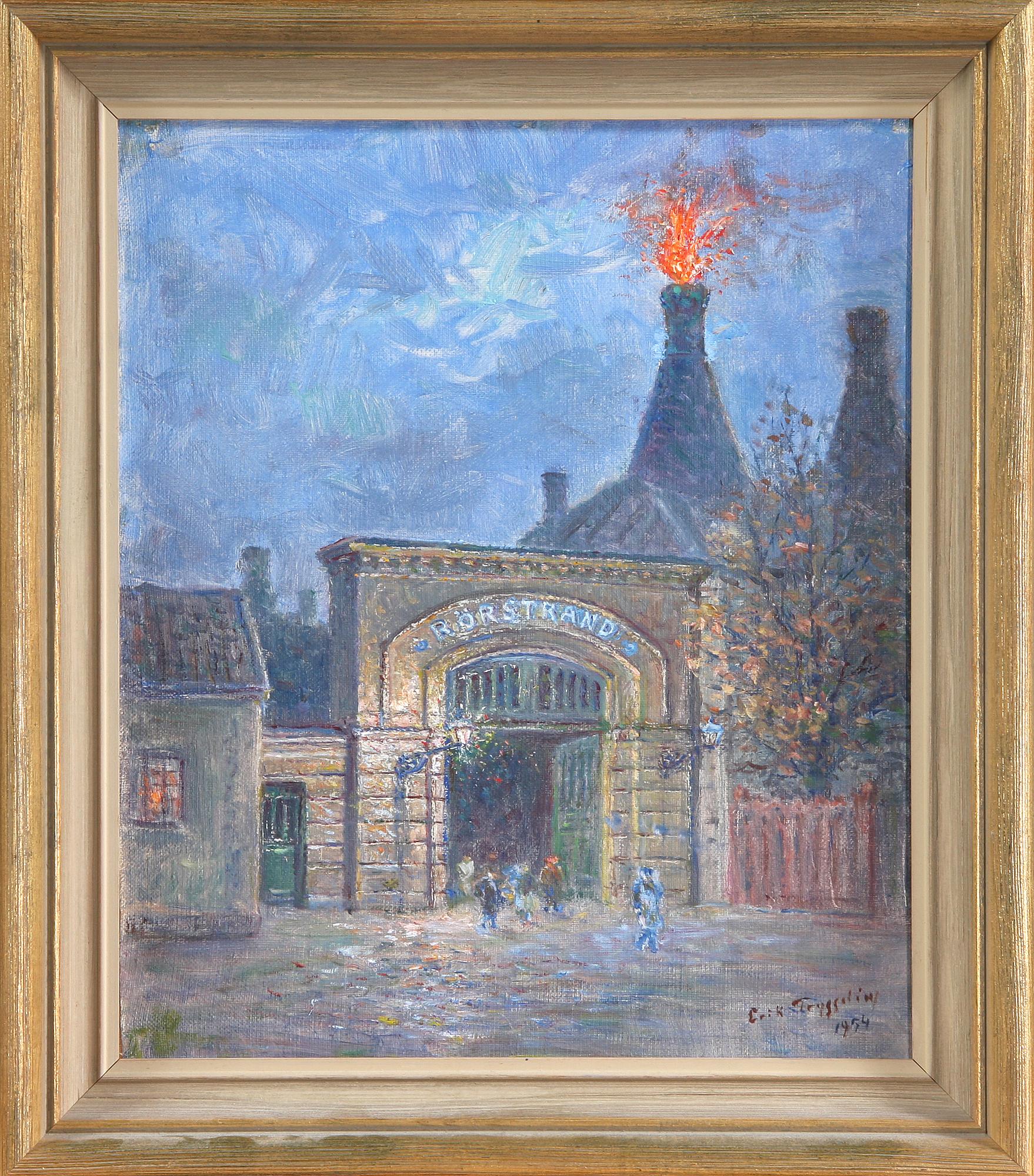 ERIK TRYGGELIN, olja på pannå, sign.