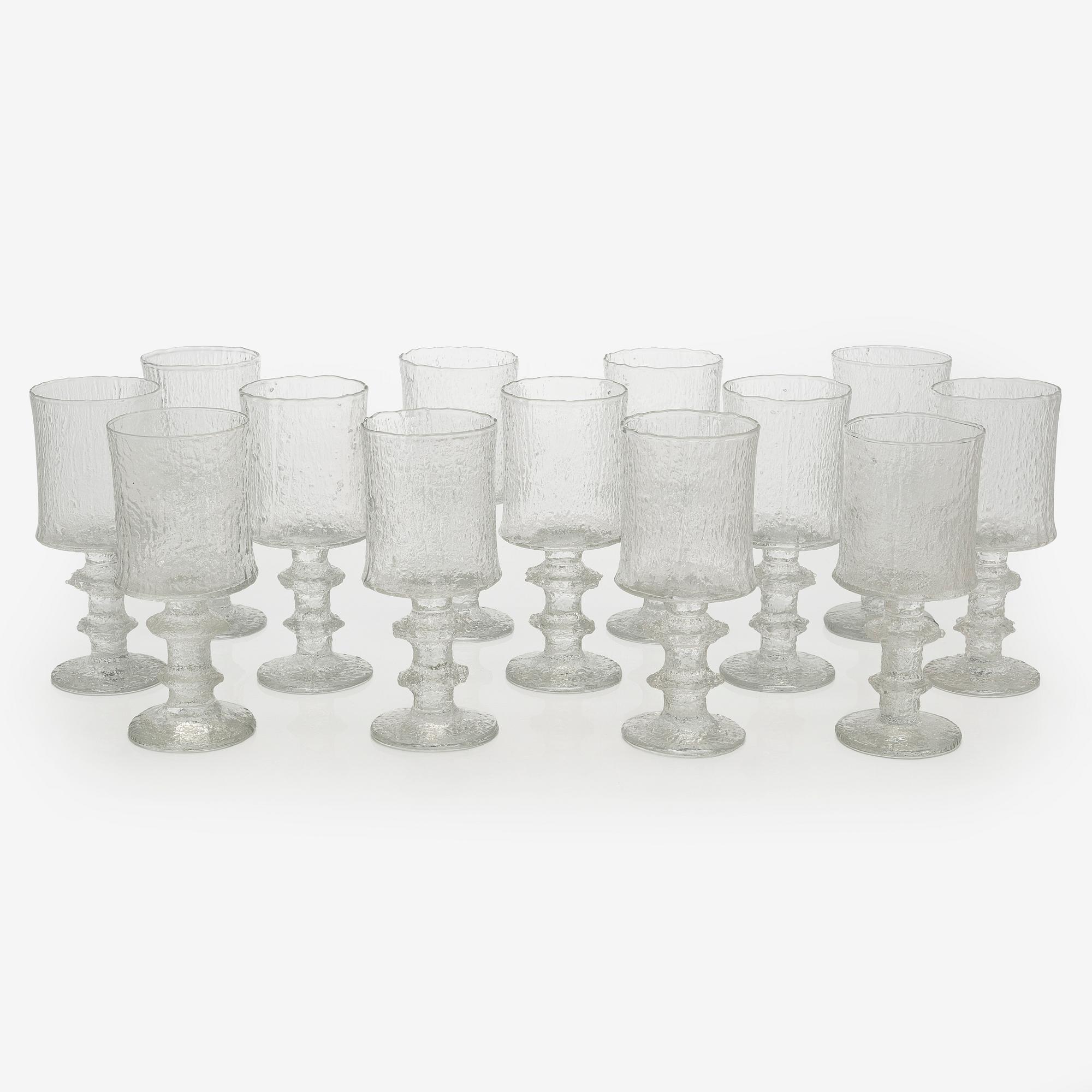 . Timo Sarpaneva, dricksglas, 13 st, "Juhlalasi" 2140, Iittala.