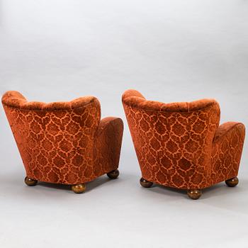 MÄRTA BLOMSTEDT, nojatuolipari, 1900-luvun puoliväli.