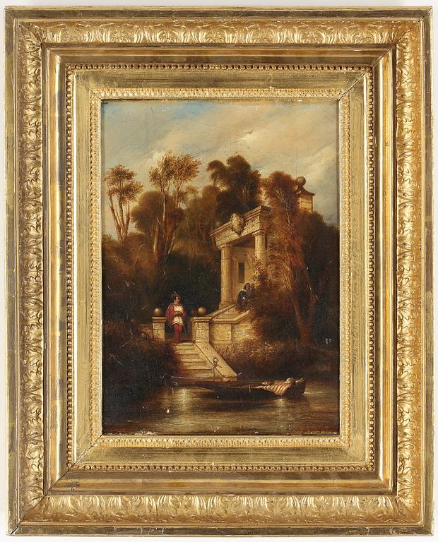 OKÄND KONSTNÄR, olja på duk, England, 1800-tal.