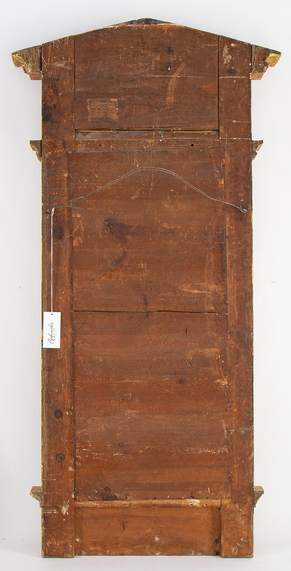 An Empire mirror by Johan Martin Berg (Gothenburg 1803- ca 1837).