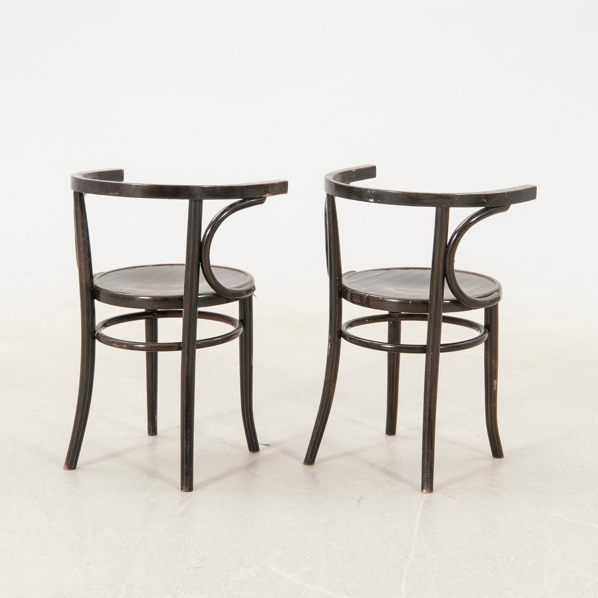 armchairs a pair Thonet early 20th century.