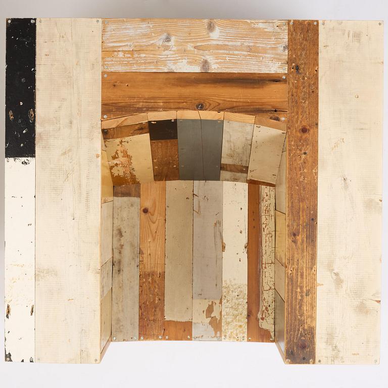 Piet Hein Eek, Armchairs, a pair, “Large Scrapwood Chair”, the Netherlands, after 2008.