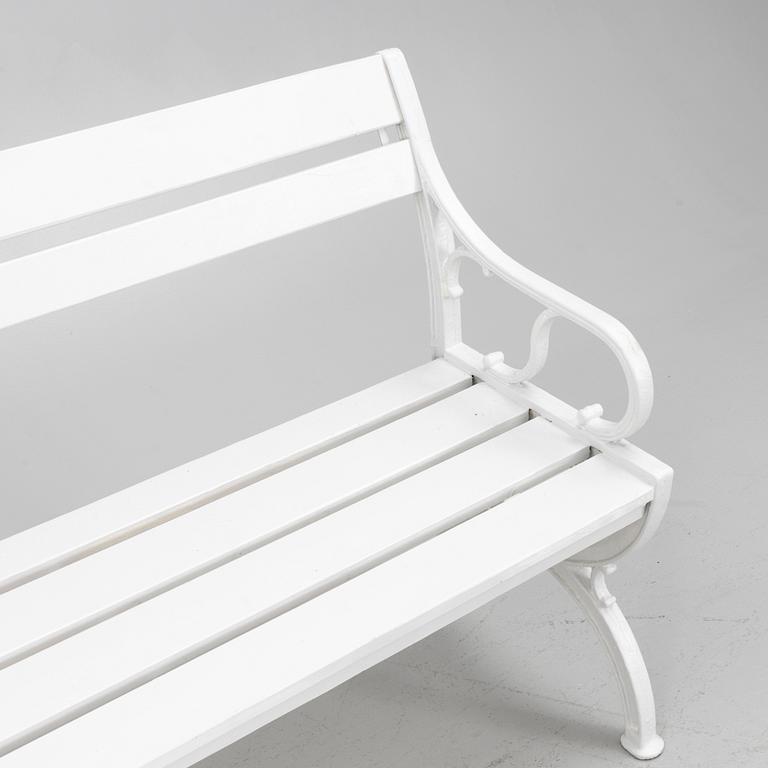 A garden bench, later part of the 20th century.