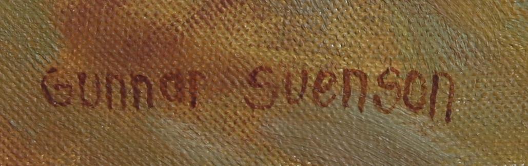 GUNNAR SVENSON, olja på duk, sign.