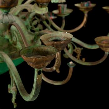 LARS STOCKS, chandelier / sculpture, signed and dated 1979 on label.