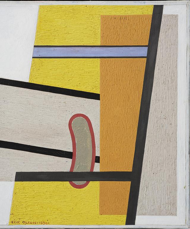 Erik Olson, "Svart, gult och vitt" (black, yellow and white).