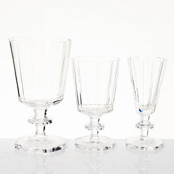 Elis Bergh, a "Karlberg" 48 piece glass service, Kosta Boda, 20th century.