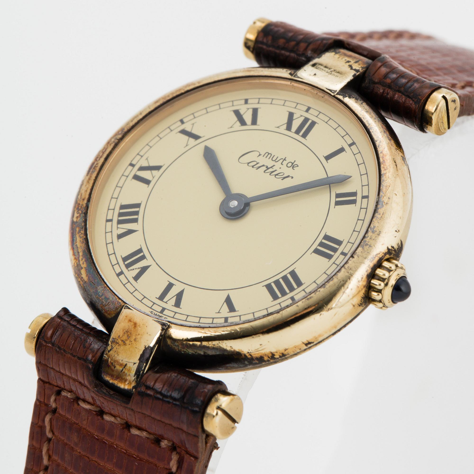 CARTIER, wristwatch, 24 mm.
