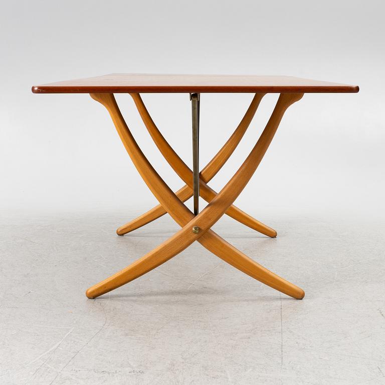 Hans J. Wegner, Dining table with leaves, 'AT-304', Andreas Tuck, Denmark, 1950s-60s.