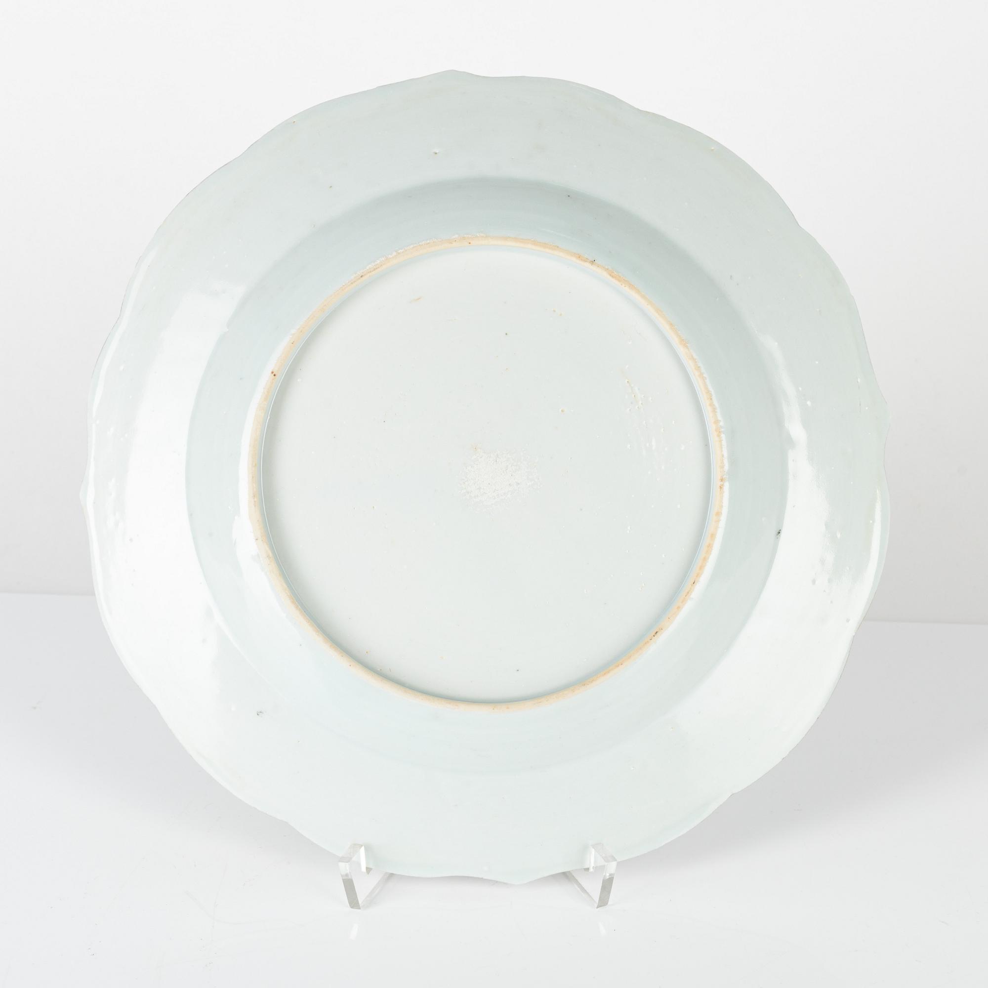 Tallrik, porslin, Kina, 1700-tal.