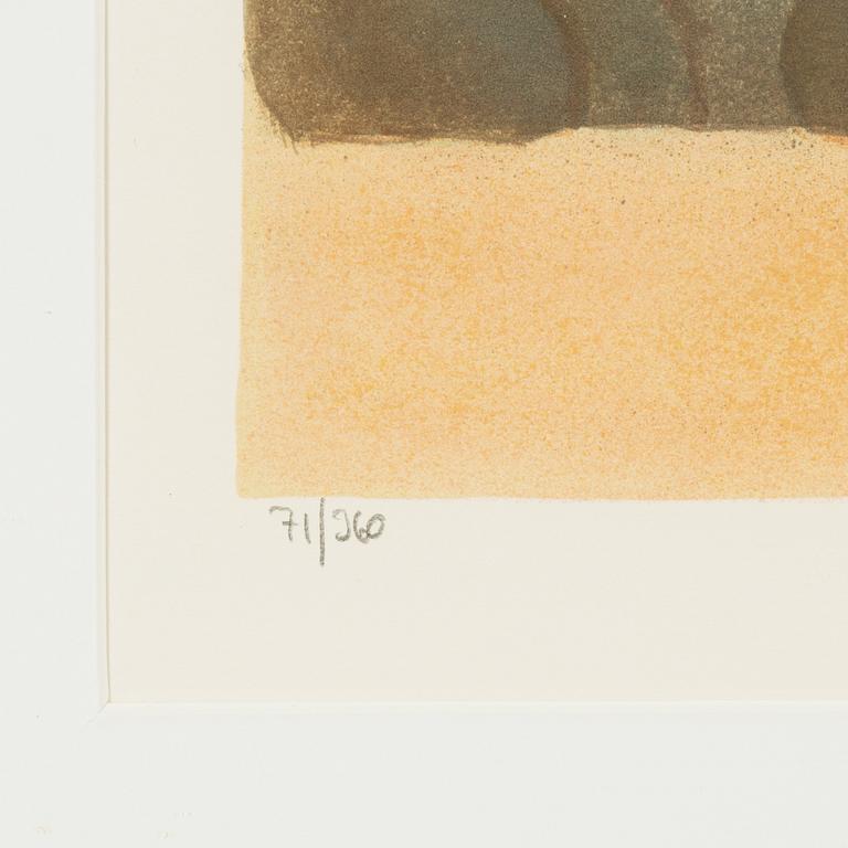 Einar Jolin, lithograph in colours, signed 71/360.