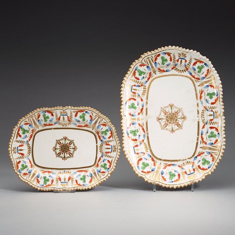 A part dinner service, Presumably Russia, 19th Century. (19 pieces).