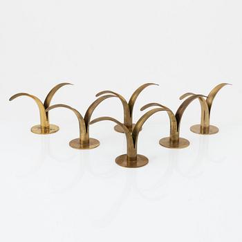 Ivar Ålenius-Björk, ljusstakar, 8st, bla "Liljan", Ystad Metall, 1900-talets mitt.