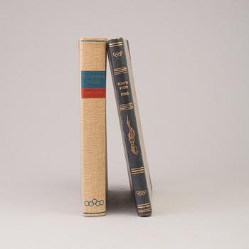 two books "Olympiska spelen 1896-1948" and "Olympiaboken 1956".