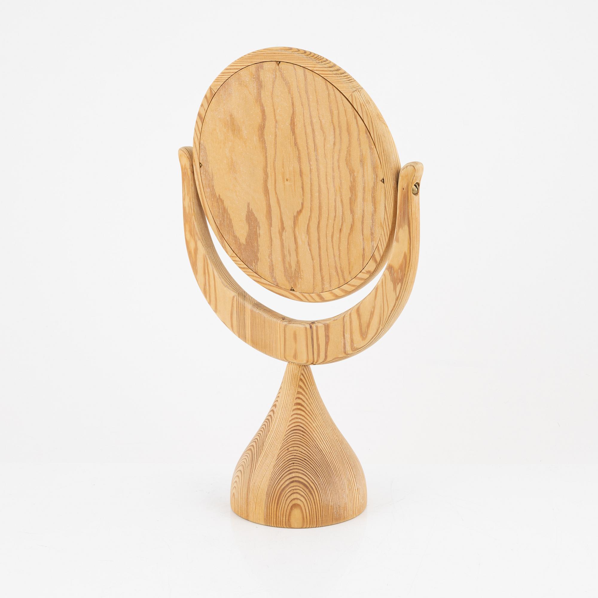 Erik Höglund, bordsspegel, Boda Trä, 1900-talets andra hälft.